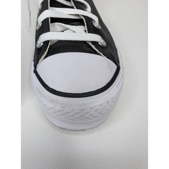 Converse Womens Chuck Taylor Hi Top Platform Leather Sneakers Sz 8 - Picture 4 of 9